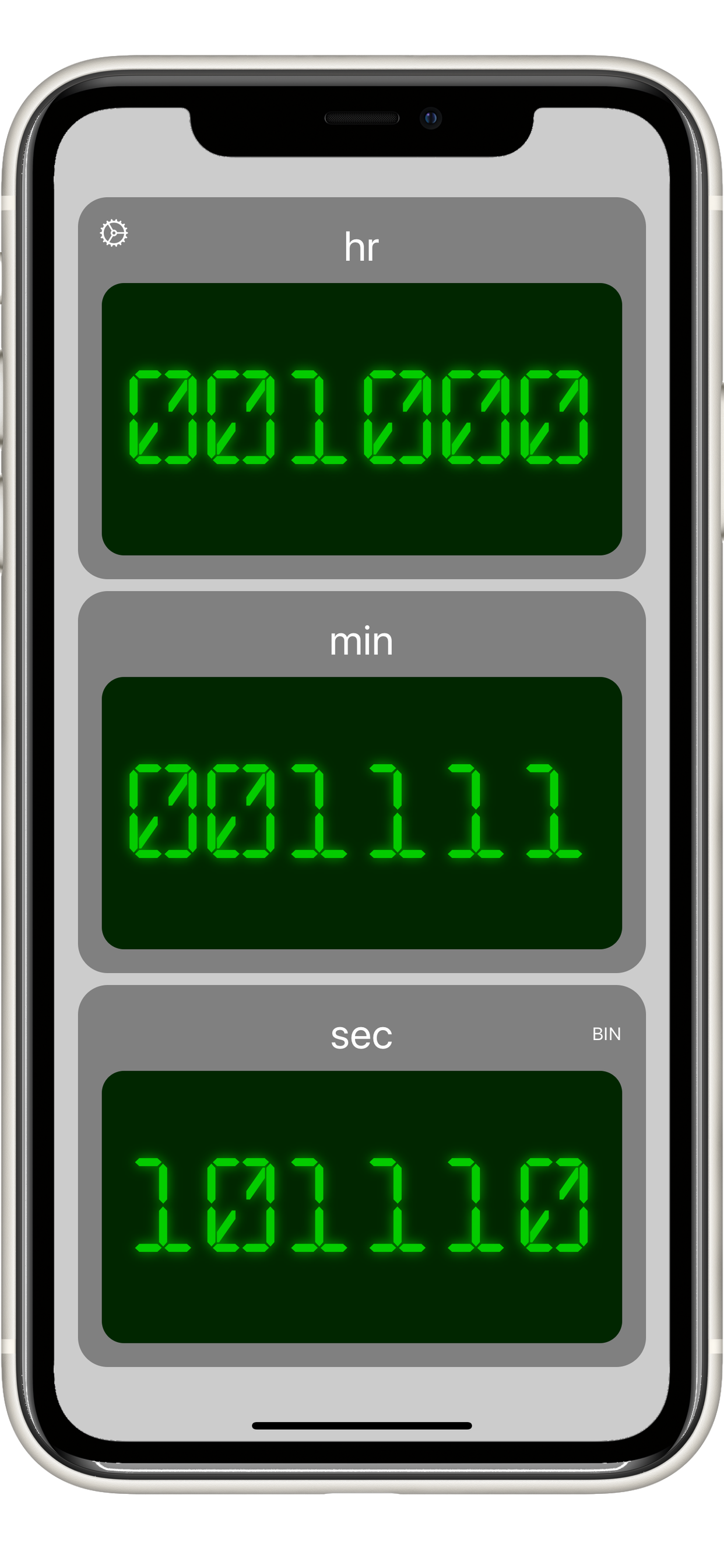 Radix Clock screen